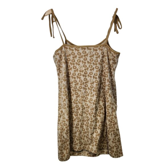Teddy Fresh Boardwalk Terry Dress Womens Floral Print Size‎ L Terrycloth - Picture 2 of 7